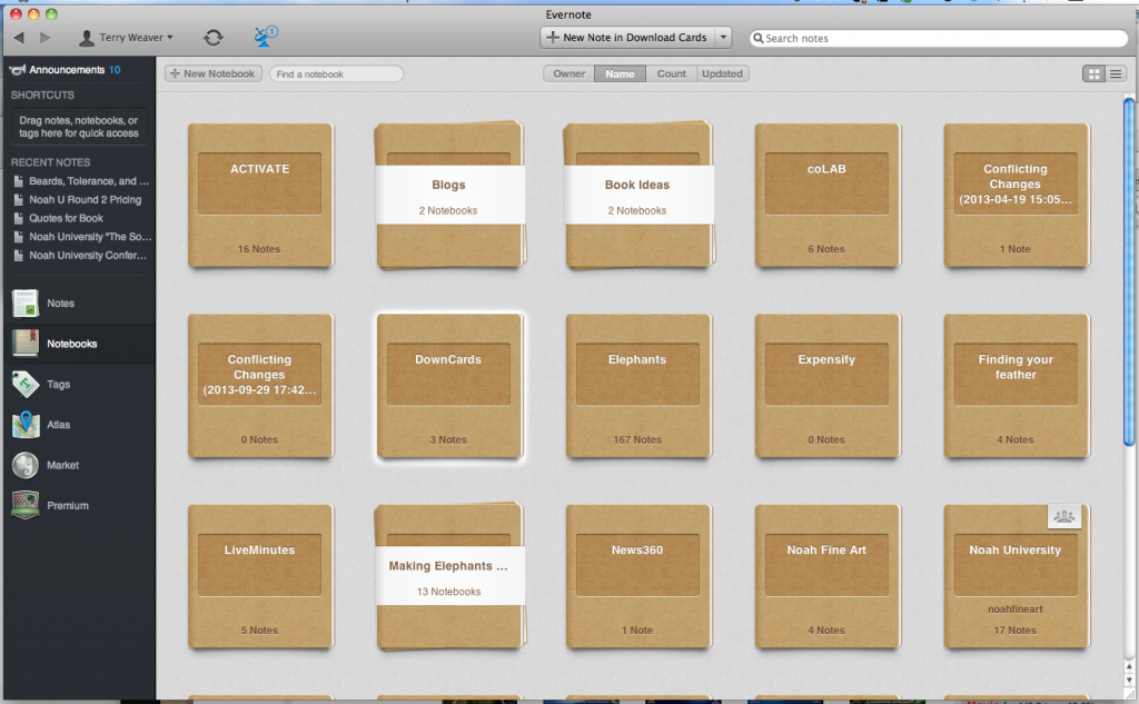 Evernote Notebooks